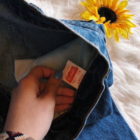 Vintage Orange tab levis jeans size 29” approx. - Picture 3 of 6